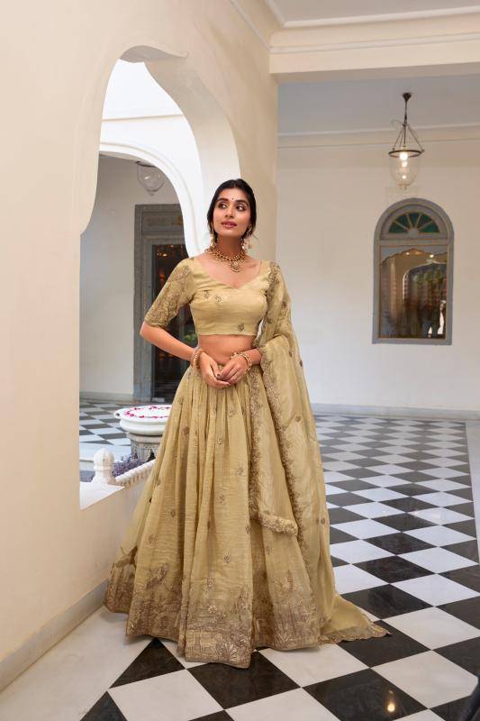 HEENAL Gold Crush OWT Designer Lehenga Choli distributor in Mumbai